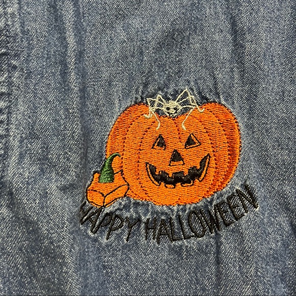 Denim Halloween shirt - Picture 2 of 6
